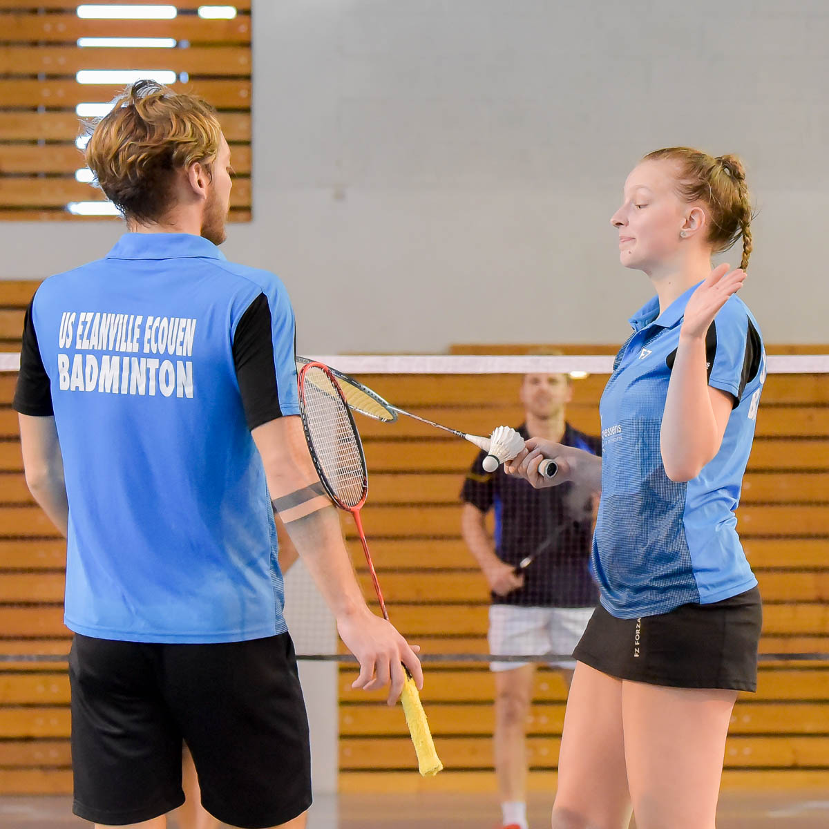 Delphine Delrue Interclub N1 USEE Badminton Equipe1 Saison 2017 18 1200