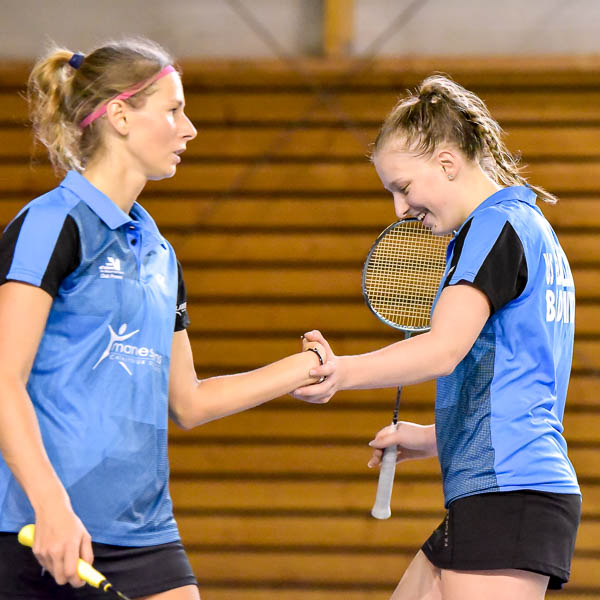 Delphine Delrue Et Victoria Slobodyanyuk USEE Badminton Equipe1 Saison 2017 18