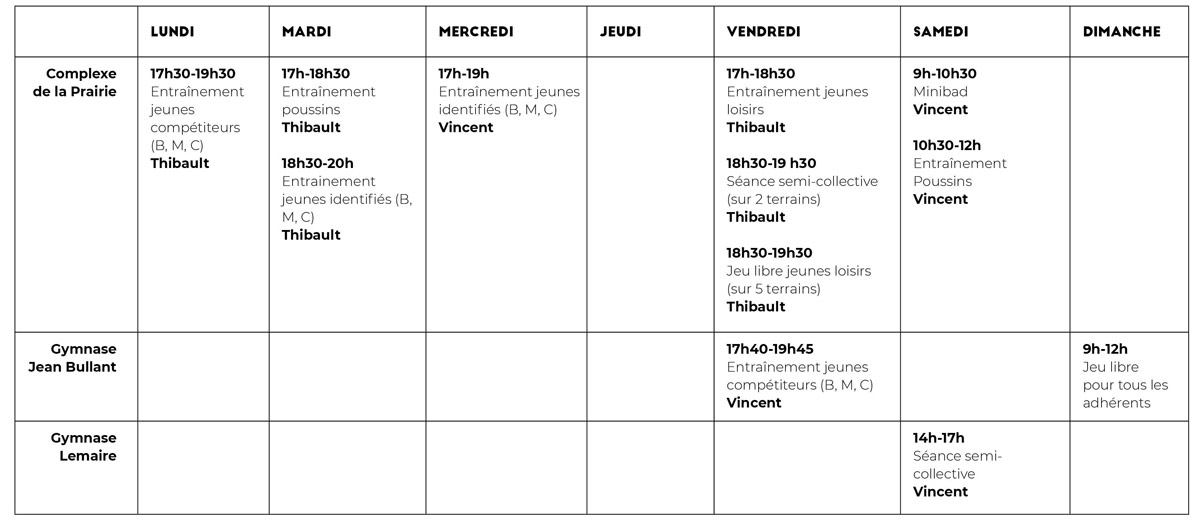 Creneaux Jeunes 2019 2020