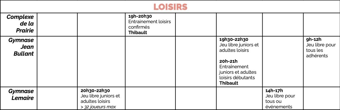 Loisirs 23 24